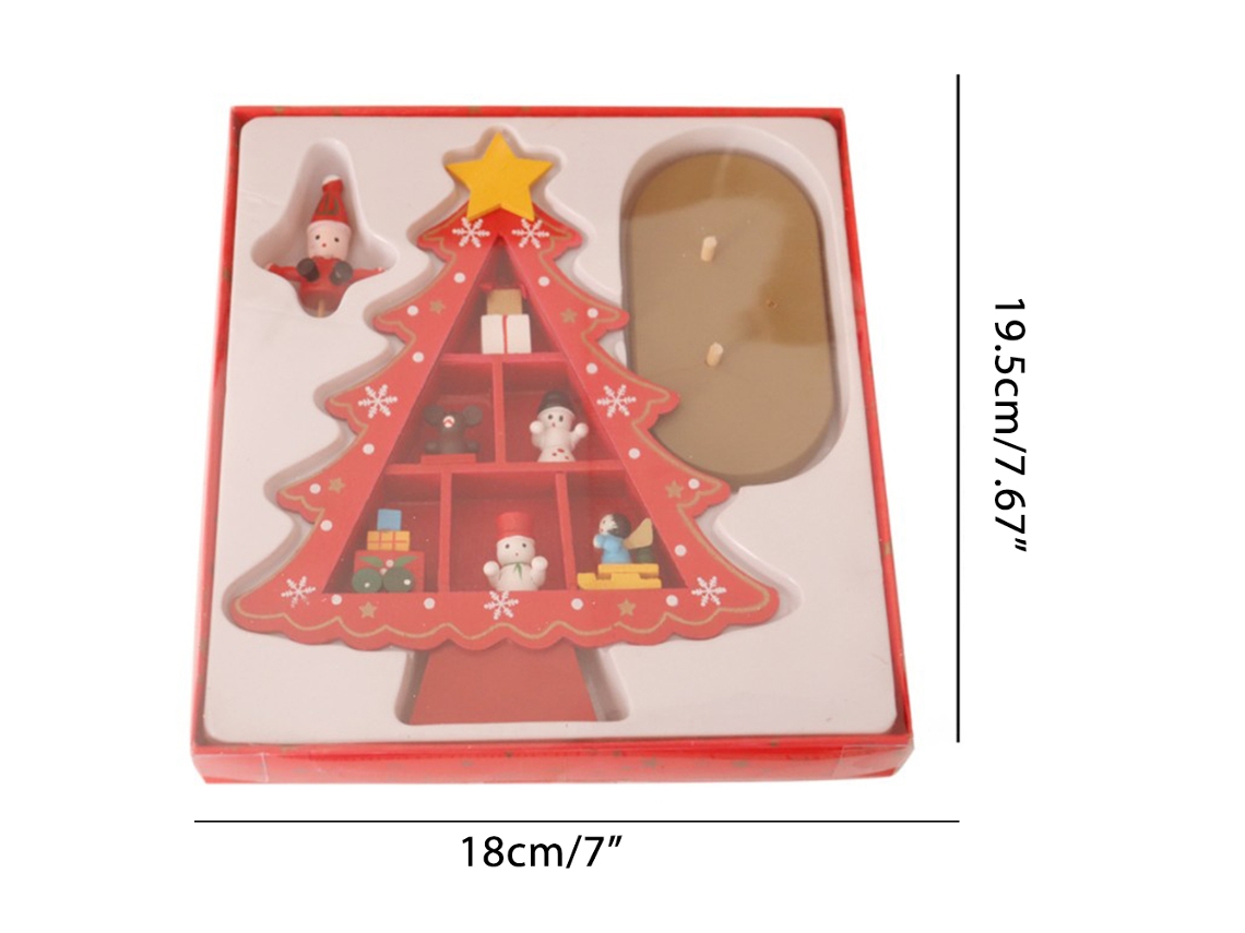 Decorações De Natal (de Madeira, Em Caixa) Eoocoo