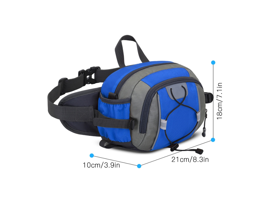 Bolsa Cintura Fanny Pack Com Suporte Para Garrafa De Água Para Corrida Hiking Ciclismo Viagem
