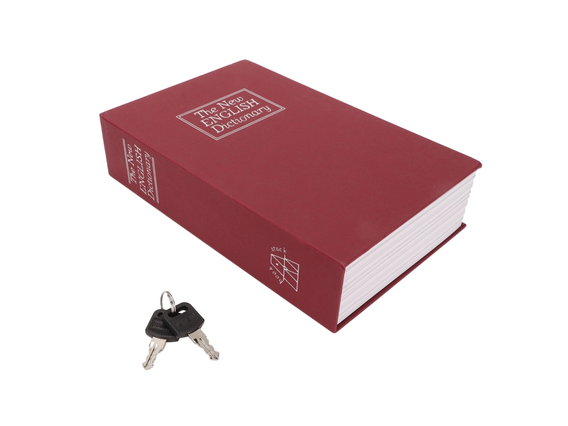 Gaveta Escondida em Livro Cofre de Aço Inoxidável Abs com Chave para Adultos Design Decorativo | S/MARCA