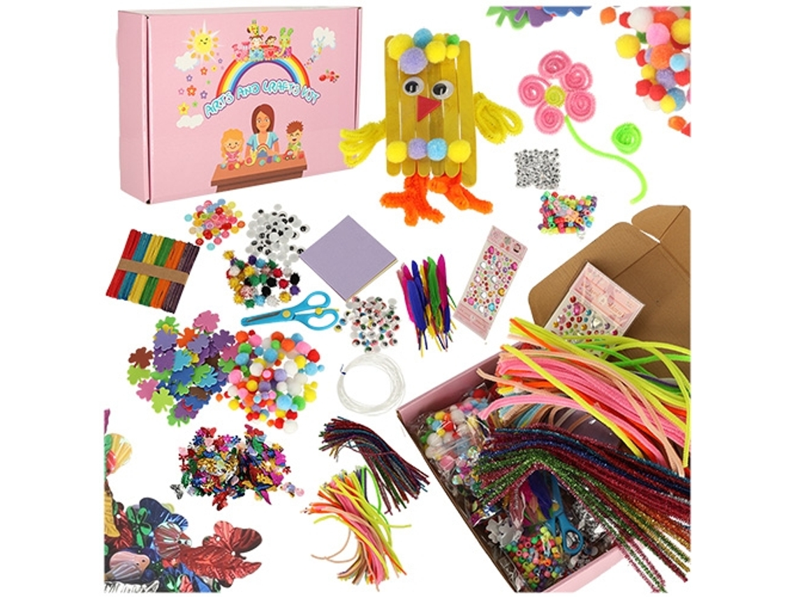 Conjunto de Arte Criativa para Artesanato Infantil 1200el. Pricenet
