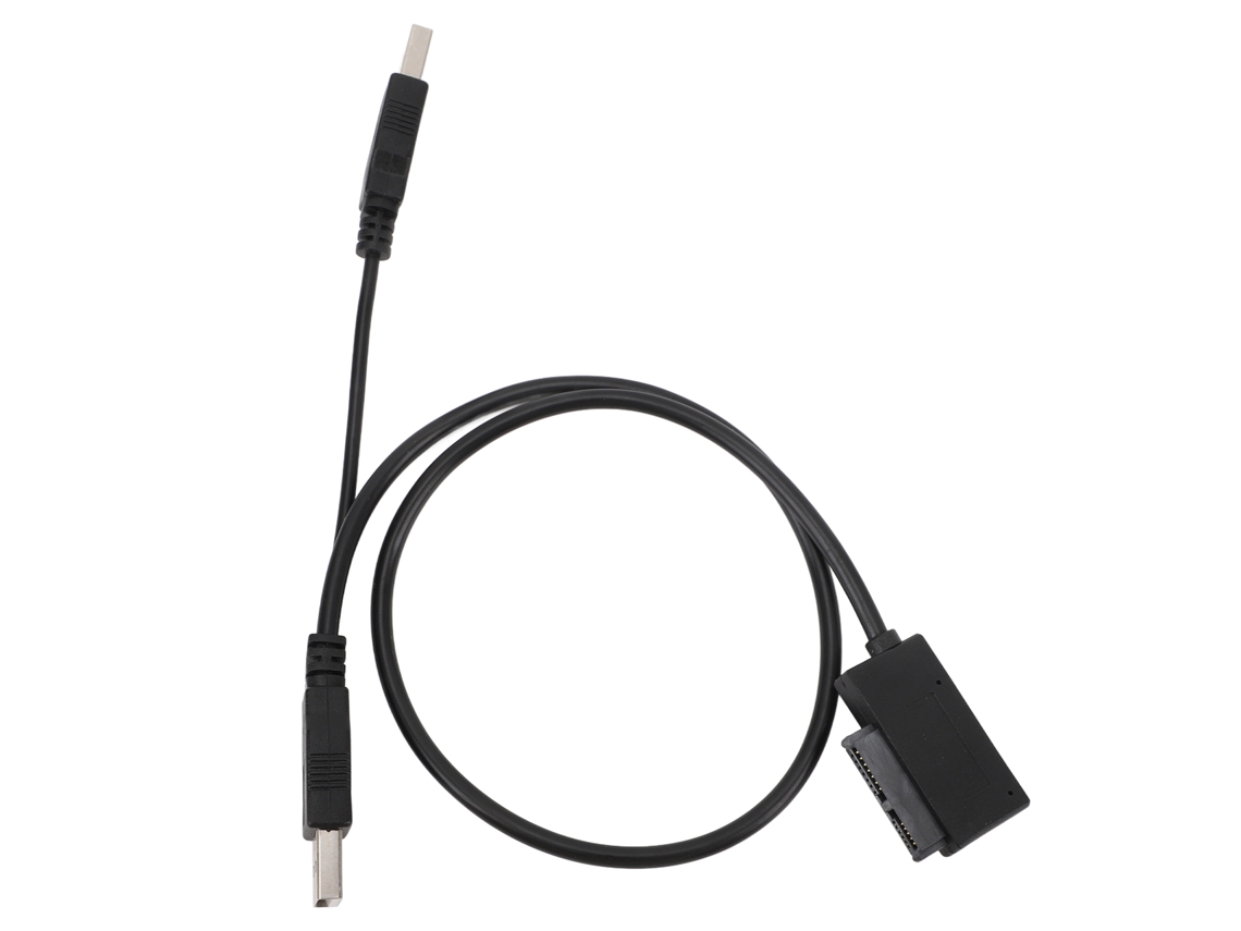 2026zentro-cabo Adaptador Usb 2.0 Para Sata Slimline 7+6 13pin 480mbps Para Drive Cd Dvd Rom De Laptop