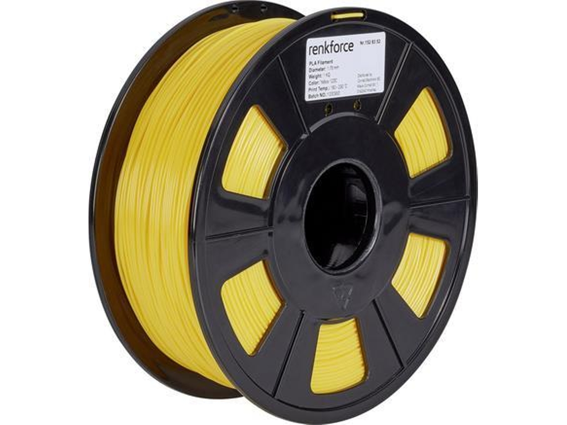 RF 4511202 Material de impressão 3D ácido polilático amarelo 1 kg (RF 4511202) Renkforce (PLA)