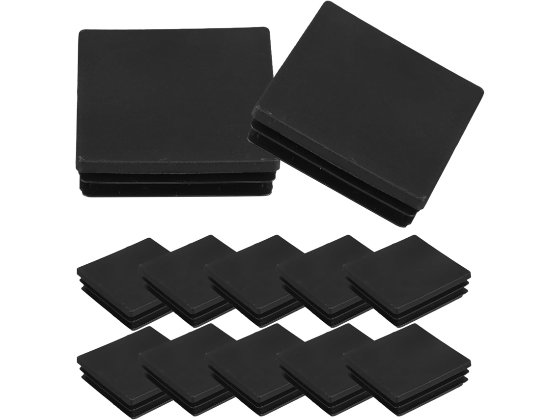 Levemolo Tampas Quadradas Antiderrapantes Para Tubos De 50x50 Mm, Pacote Com 100 Unidades Tampas De Plástico Resistentes