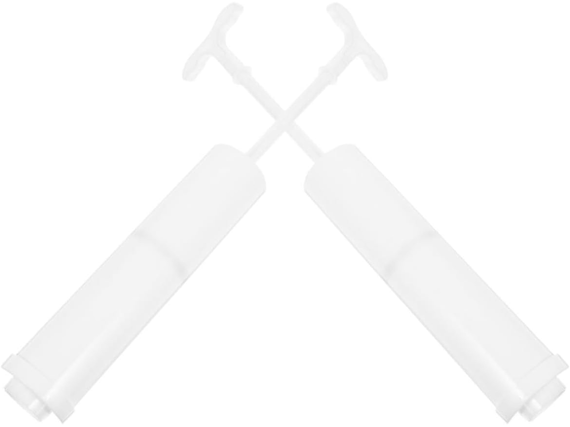 Conjunto de 2 Bombas Vácuo Manuais em Pvc para Sacos Compressão A. Portáteis Armazenamento Compacto CHABERLU