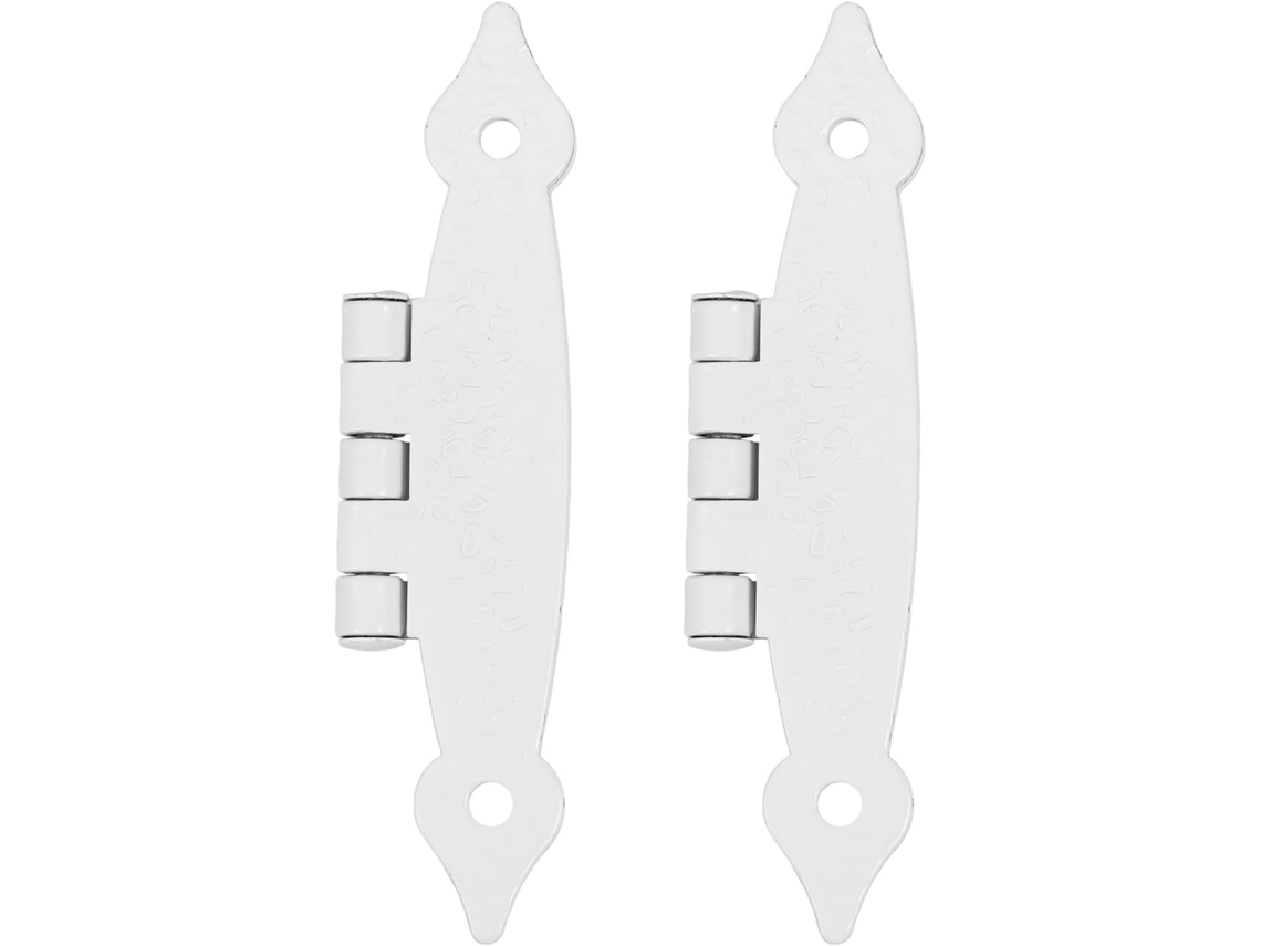 Dobradiças Antigas De Ferro Para Armário, Modelo Borboleta, Brancas, 2 Peças, 3, 5 Polegadas