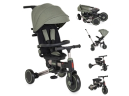 Triciclo Evolutivo Byox Flexton 6 em 1 com Assento Giratório e Controlo Parental Green MONI