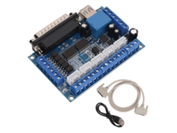 Placa de Interface Driver Motor Passo 5 Eixos Isolamento Optoacoplador Usb