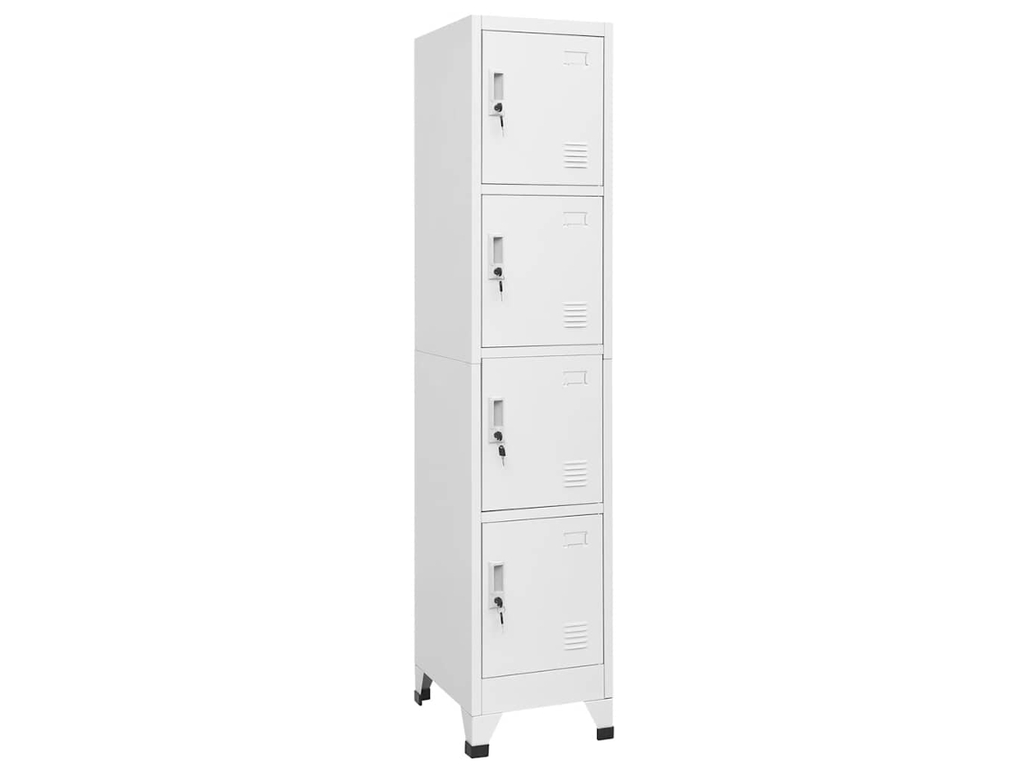 Locker Cabinet, Locker Cabinets Vidaxl Cinzeto Aço (n/a)