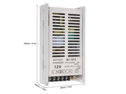 Carregador De Bateria Para Gerador 12v 5a, Entrada Ac 160‑250v, Carregamento Flutuante Automático