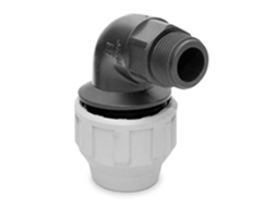 Fitting PE Codo 90º Mixto R/M 25X1/2 Cinzento HIDROTEN