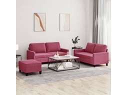 Sofa Set, Sofa Sets Vidaxl Vermelho Veludo (n/a)