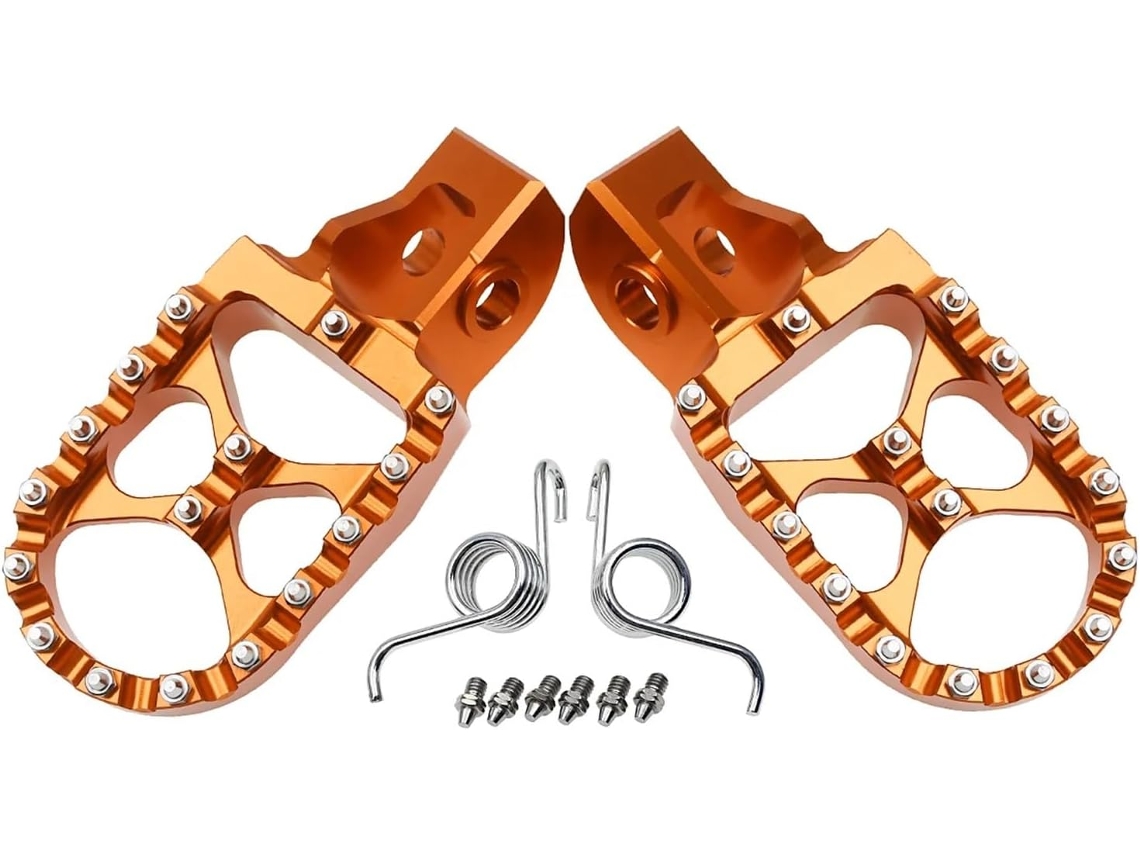 Apoios para os Pés do Piloto Compatíveis com Motocicletas SX Pedais Apoio Cf Design Usinado Cnc: Precisão