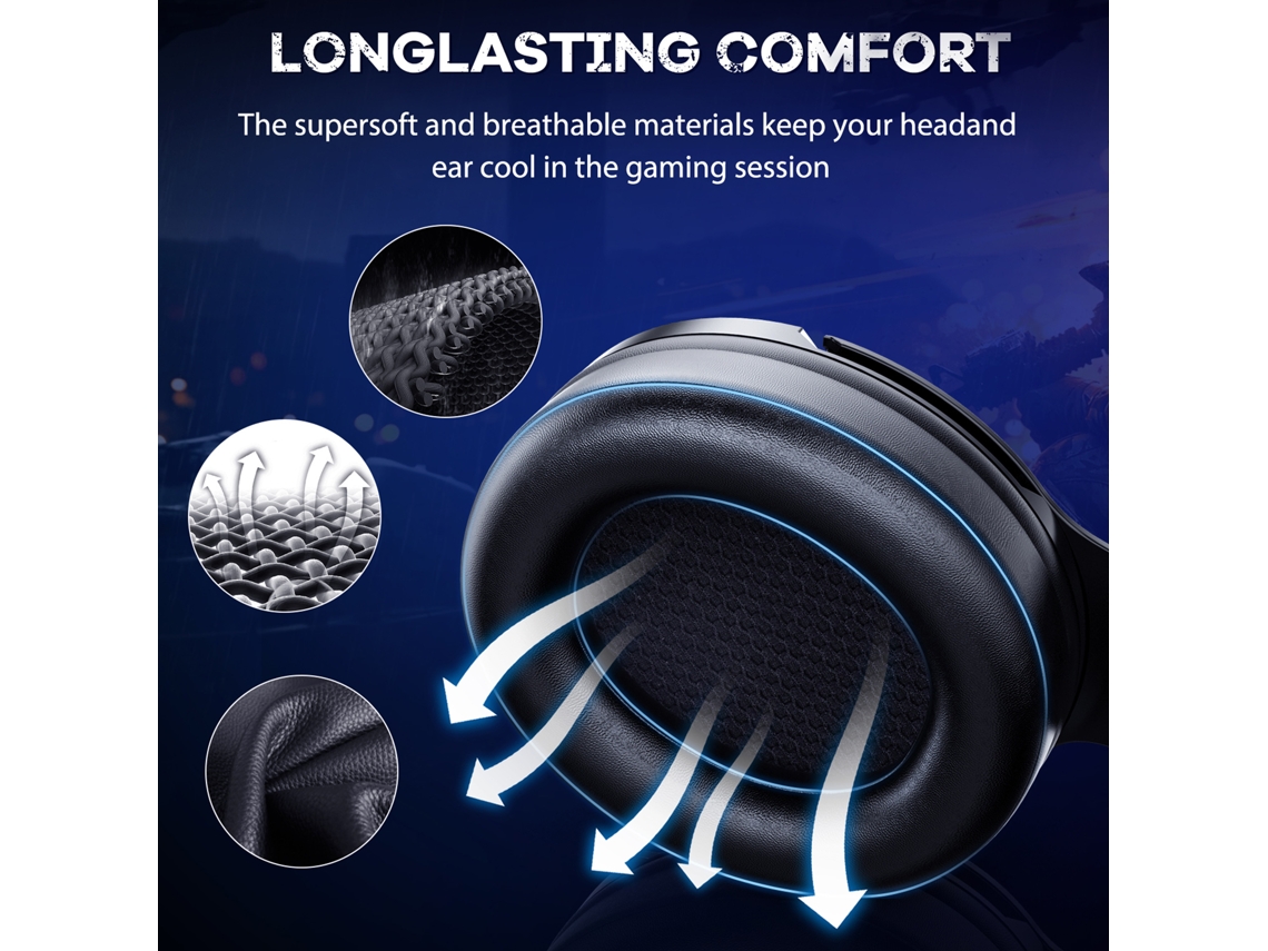Aetheria fone de Ouvido Gamer Onikuma K9 Fio com Orelhas de Gato Removíveis Cancelamento de Ruído Rgb Microfone