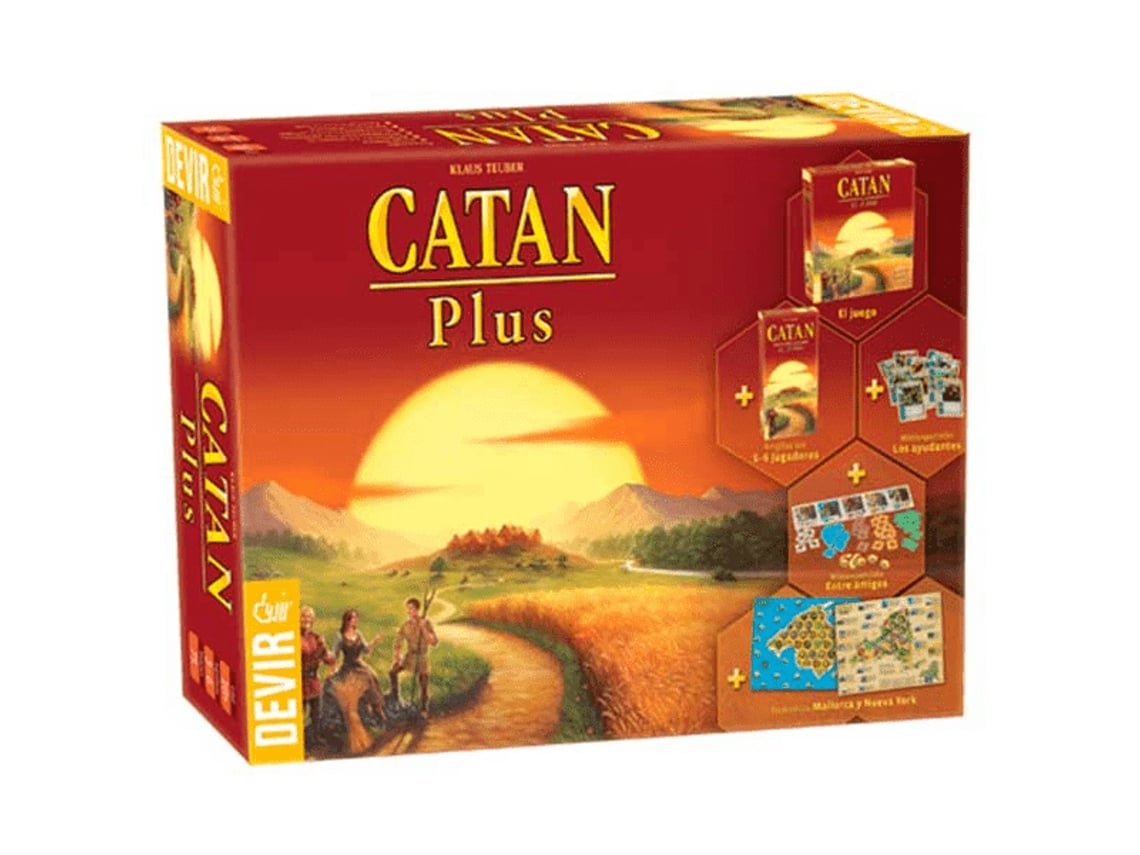 Jogo de Tabuleiro DEVIR CATAN Plus
