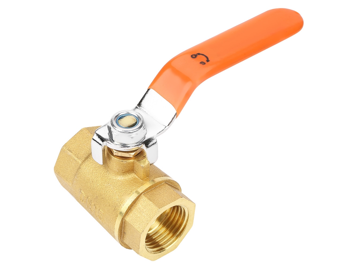 Válvula De Bola De Latão Dn15 1/2" Bsp Fêmea Para Água Óleo Gás 1.6mpa