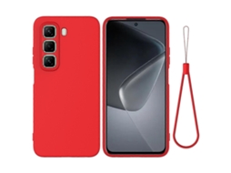 Capa De Celular De Silicone Líquido De Cor Sólida, À Prova De Quedas E Com Cobertura Total