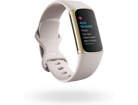 Bracelete  Charge 5 Silicone Branco