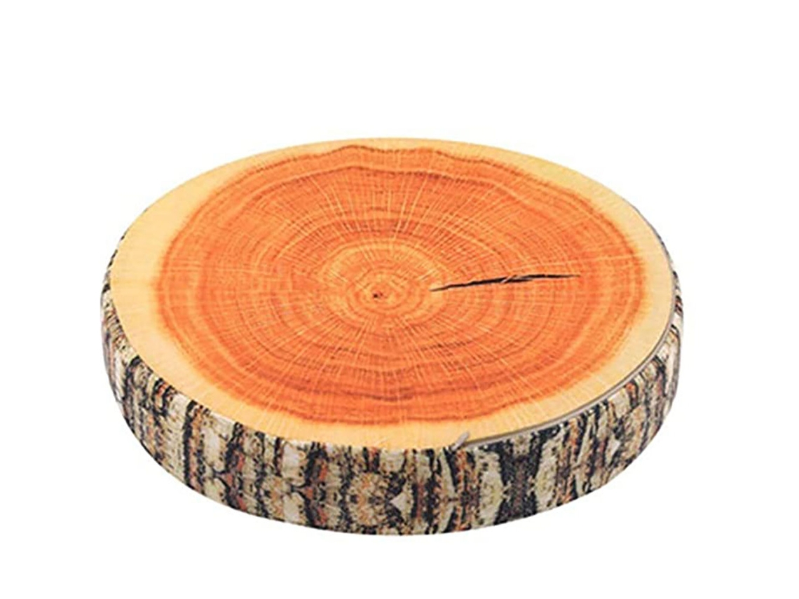 Almofada De Tronco De Árvore Com Design De Madeira Natural, Almofada Macia Para Cadeira, Presente, Almofada Para Sofá Em Casa