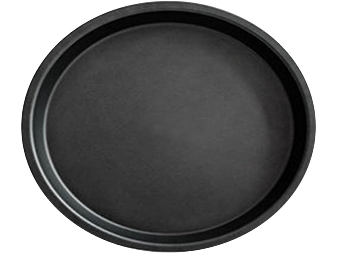 Bandeja Para Pizza Em Liga De Alumínio Preta De 9 Polegadas Com Alta Condutividade Térmica.