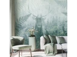 Papel de Parede ARTGEIST Deer in Ferns - Third Variant (196x140)