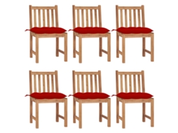 Garden Chair, Garden Chairs Vidaxl Vermelho Madeira (n/a)