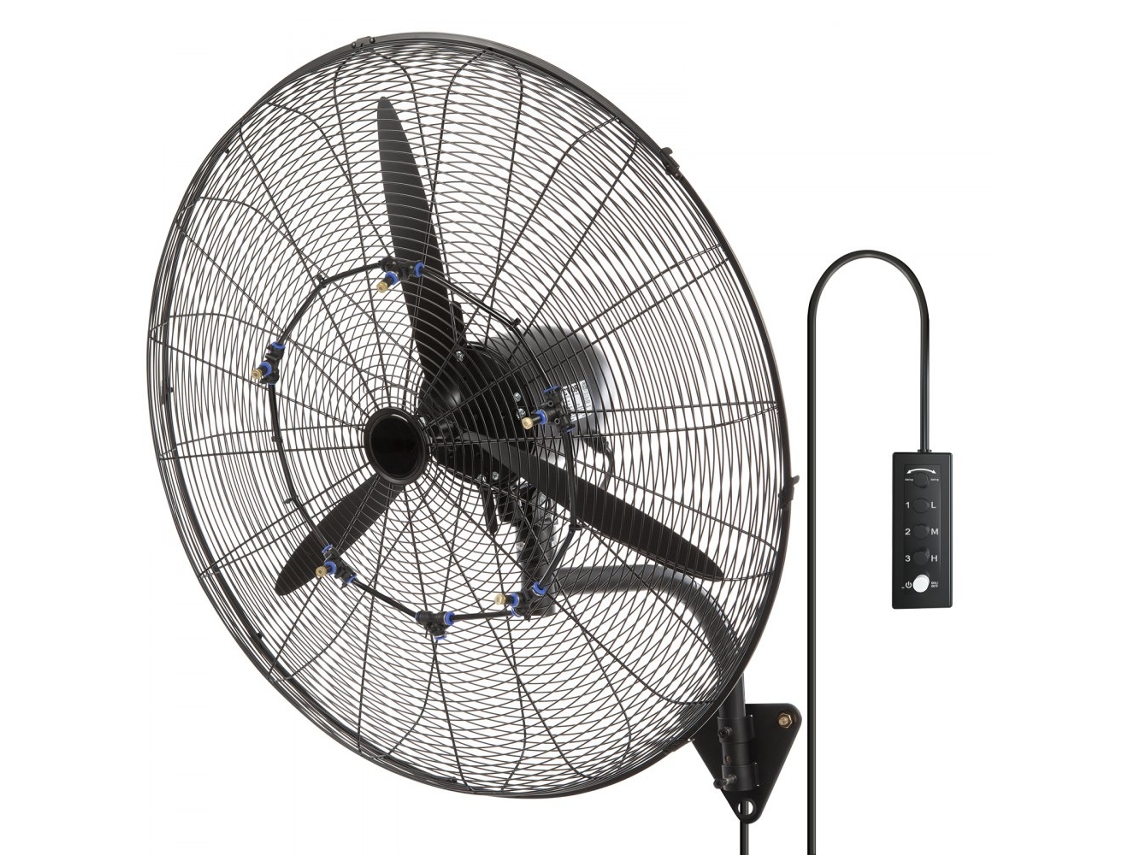 Ventoinha Nebulizadora Mural 74,9 Cm Com 3 Velocidades E Caudal De 9500 Cfm Tekmaquinas