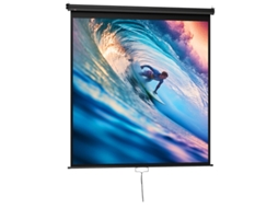 Resistente, Tela De Projeção 178 X 178 Cm (99 Polegadas) 1:1 Hd 4k Para Cinema Em Casa E Apresentações No Escritório