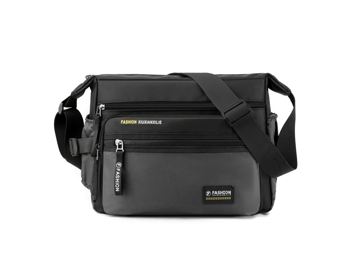 Bolsa Transversal Casual (cinza), Grande Capacidade, Bolsa De Ombro