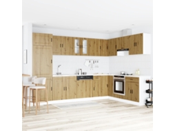Vidaxl Gabinete Base Para Pia Porto 2 Unid. Castanho 80 X 46 X 81,5 Cm