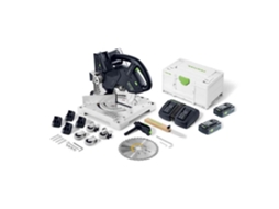 Serra de Esquadria Sem Fio Symmetric Symc 70 4.0 Ebi-Plus FESTOOL com 2 Baterias 18V 4.0Ah Carregador Sytainer 577464