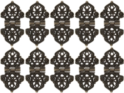 Dobradiças Decorativas Antigas, Dobradiça Em Liga De Zinco Para Caixa Joias, Adega, Ferragens Duráveis, Fácil Instalação
