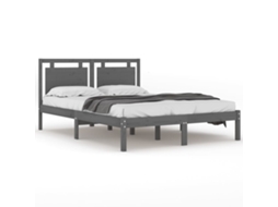 Bed Frame, Bed Frames Vidaxl Cinzeto Madeira (200 X 200 Cm)