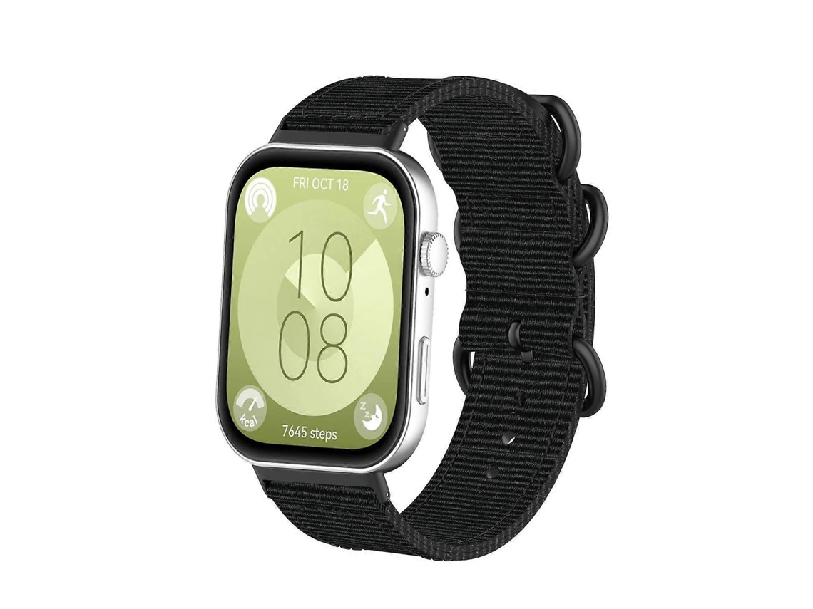 Pulseira De Nylon Com Fivela De Anel Em Lona Para Huawei Watch Fit 4 Pro / Fit 4 / Fit 3