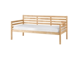 Sofá Cama Beliani Theza De Madera De Caucho Natural 99x211x98
