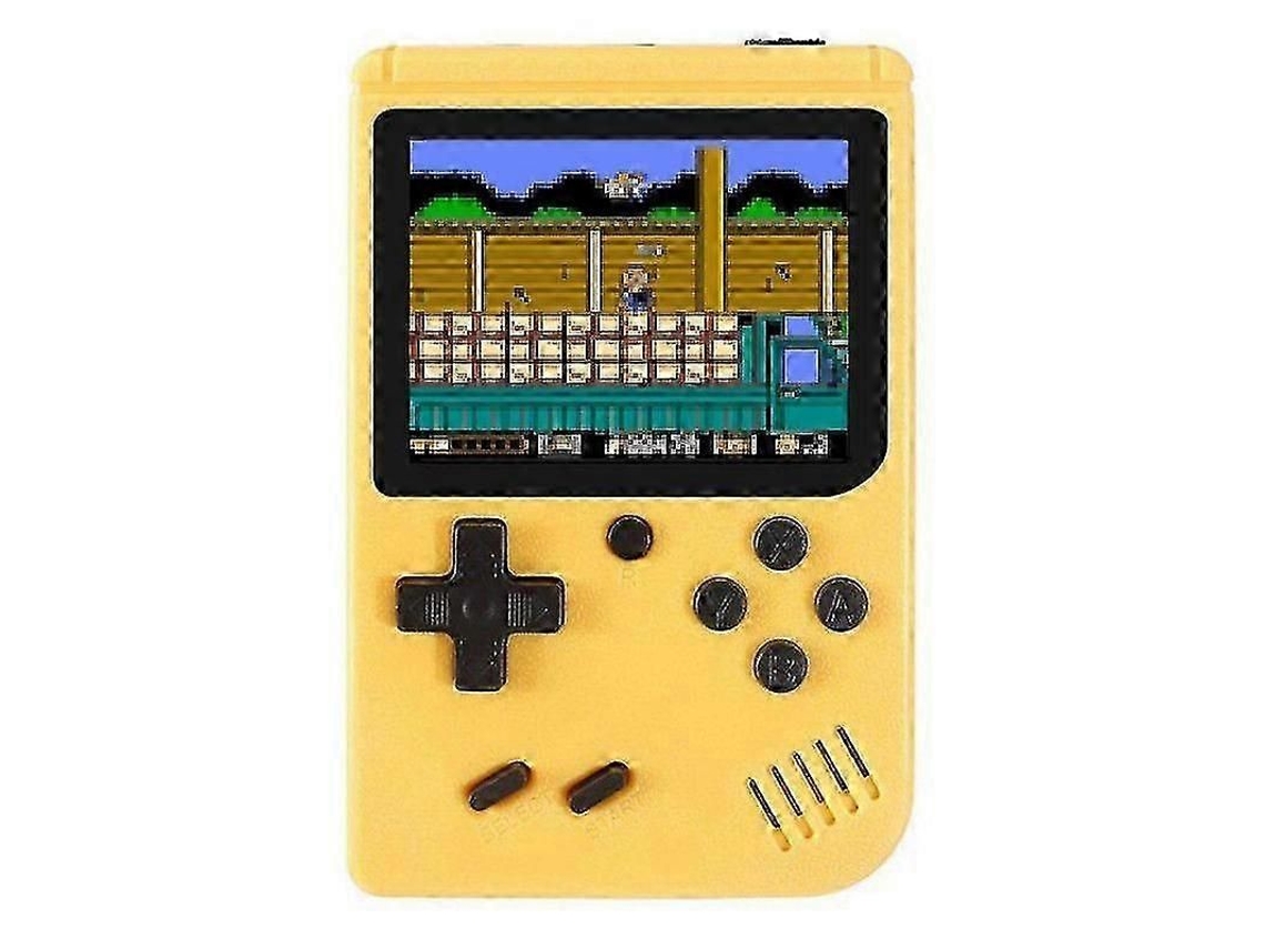 Console de Jogos Portátil 3 Polegadas com 500 Retrô Amarelo GOKOCO