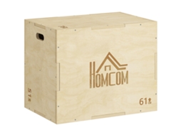 Caixa Pliométrica de Madeira 3 Alturas,jumping Box 120kg,61x51x76cm BTFORUS