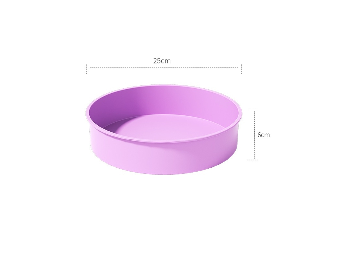 Elysve Forma Bolo Em Silicone, Roxo, Design Prático