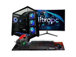 PC Gaming Nitropc Pack Extremo – AMD Ryzen 7 7700X, GeForce RTX 5060 Ti 16GB, 32GB DDR5, 1TB M2, Win11 Pro, Acessórios + monitor 27" QHD 180Hz