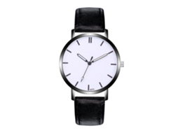 Reloj De Pulsera Analógico De Aleación Con Cuadro Redondo Y Movimiento De Cuarzo Para Hombre Negro