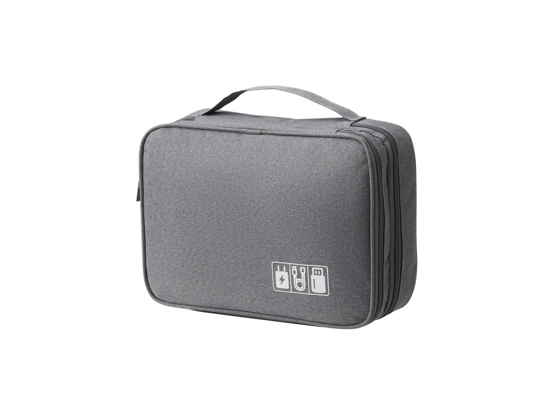 Bolsa de Viagem para Cabos e Acessórios Tablet, Disco Rígido Externo, Carregador, Cabos, Itens, Adaptadores, Cartões de Memória e Cabos Usb BRILVIBERA