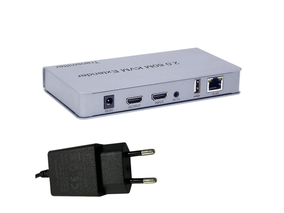 Extensor Usb Kvm Compatível Com Hdmi 1080p 60hz Extensor Usb Kvm Sobre Cabo Ethernet Cat5/6 Extensão De Sinal Para 196 Pés/60 M Slowmoose