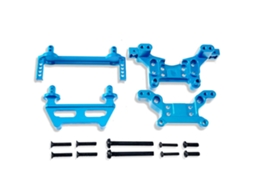 Peças de Reposição em Titânio para Carros Rc Mjx Hyper Go 1/16 16208 16209 16210 H16 H16bm: Pilares da Carroceria e Torre de Amortecedor MDUG