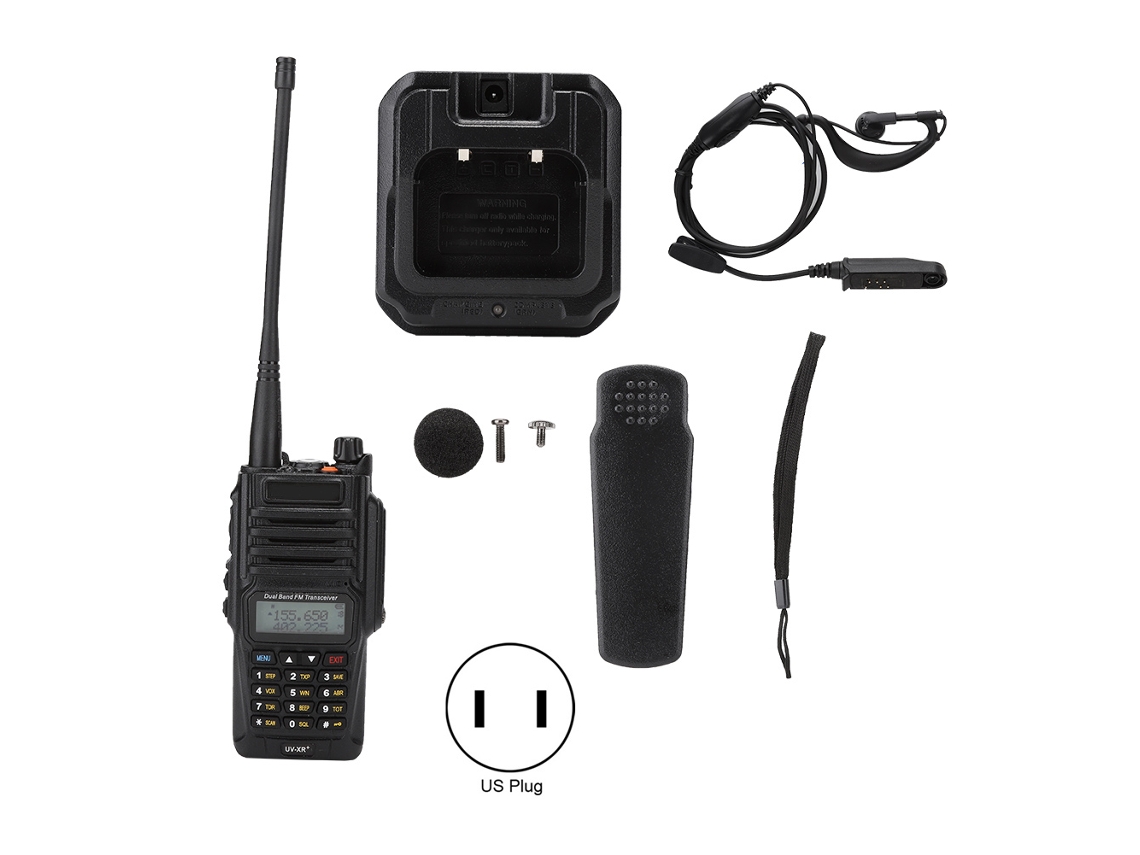 Aetheria walkie Talkie Baofeng Uv Xr Plus Impermeável com Lanterna Led e Auricular