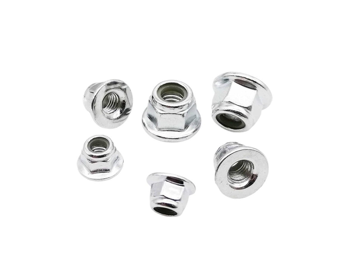 Flange Hexagonal Em Aço Inoxidável 304 A2 Com Acabamento Preto Carbono
