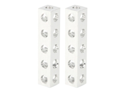 Perfil De Extrusão De Alumínio 8x8mm 5 Buracos Feixe Quadrado Acessórios De Robô 2pcs