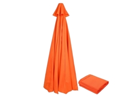 Tela de repuesto para guarda-chuva exterior, impermeável, UV, 9.8ft, 8/6 varillas, 300cm*8k, laranja | S/MARCA
