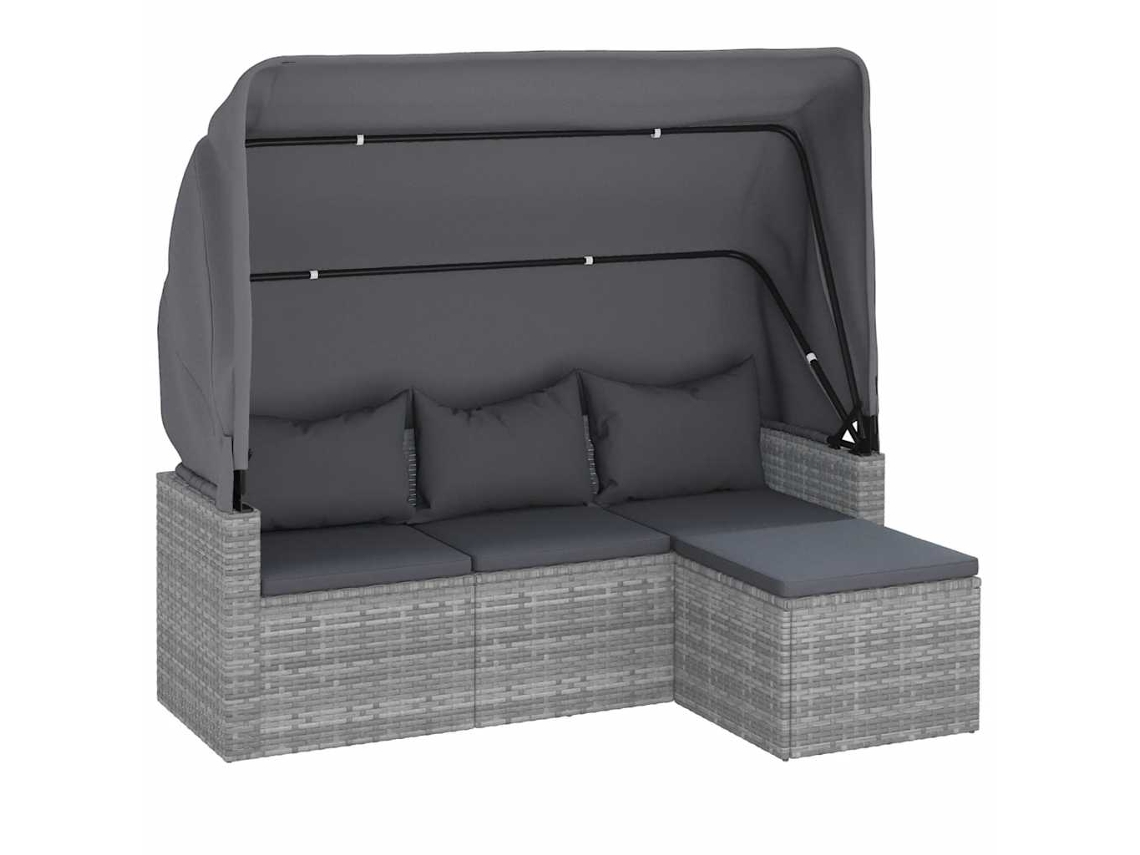 3-seater Garden Sofa, 3-seater Garden Sofas Vidaxl Cinzeto Rattan / Vime (n/a)