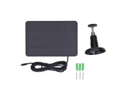 Painel Solar Primerox 4W 5V Externo à Prova D'água com Suportes Reguláveis para Casa