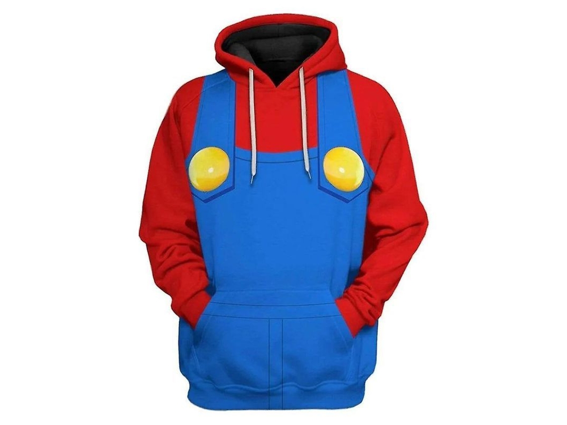 Blusas Com Capuz Adulto Unissex Mario Luigi Peach Bowser Donkey Kong Trajes De Cosplay Do Filme Super Brothers Mario