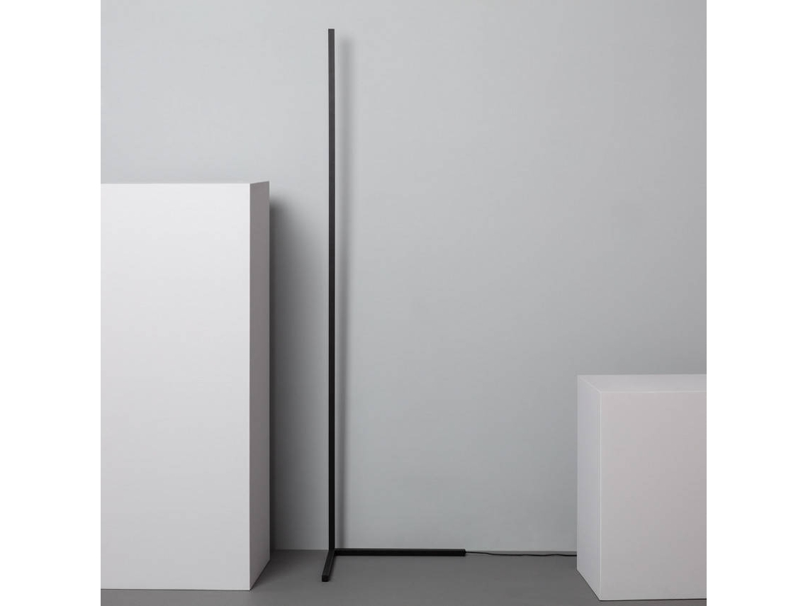 Candeeiro de Pé LEDKIA (Preto - Alumínio, ABS - 140x35x35 cm)